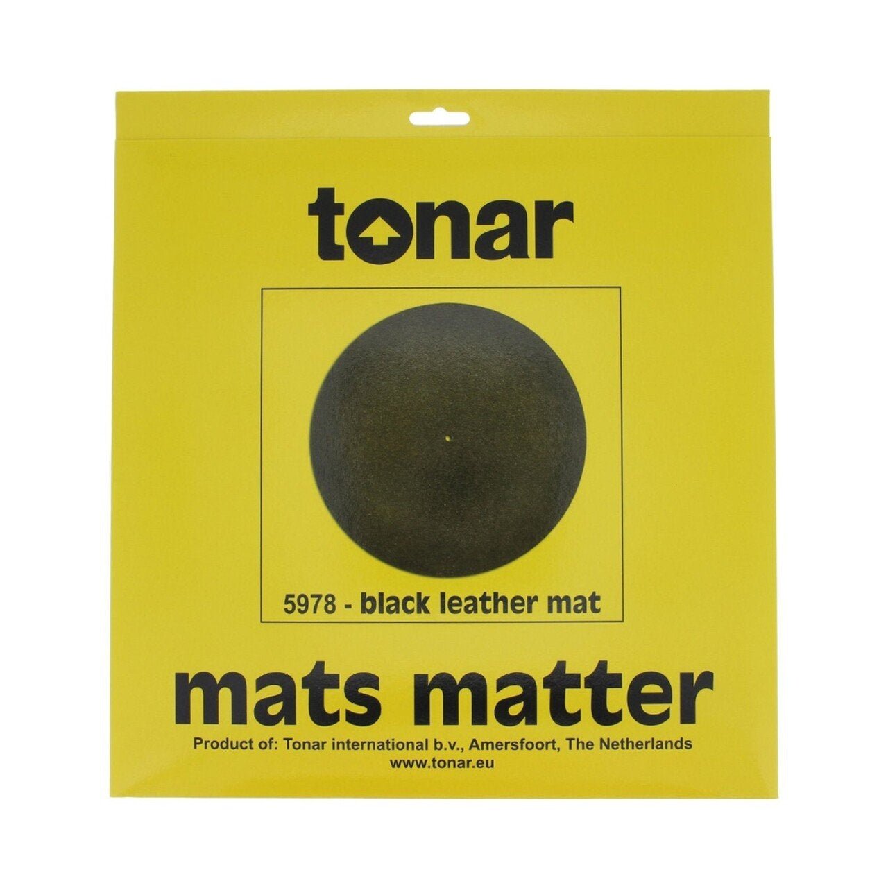 Tonar - 5978 Black Leather Mat - La Boîte Musicale - Turntable Accessories - Tonar - 