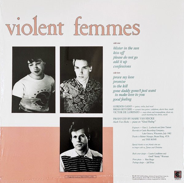 Violent Femmes - Self - Titled Debut - La Boîte Musicale - Vinyl Records - Vinyl Records - 