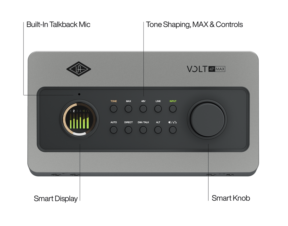 Universal Audio Volt 4P Max USB Audio Interface - product view 3