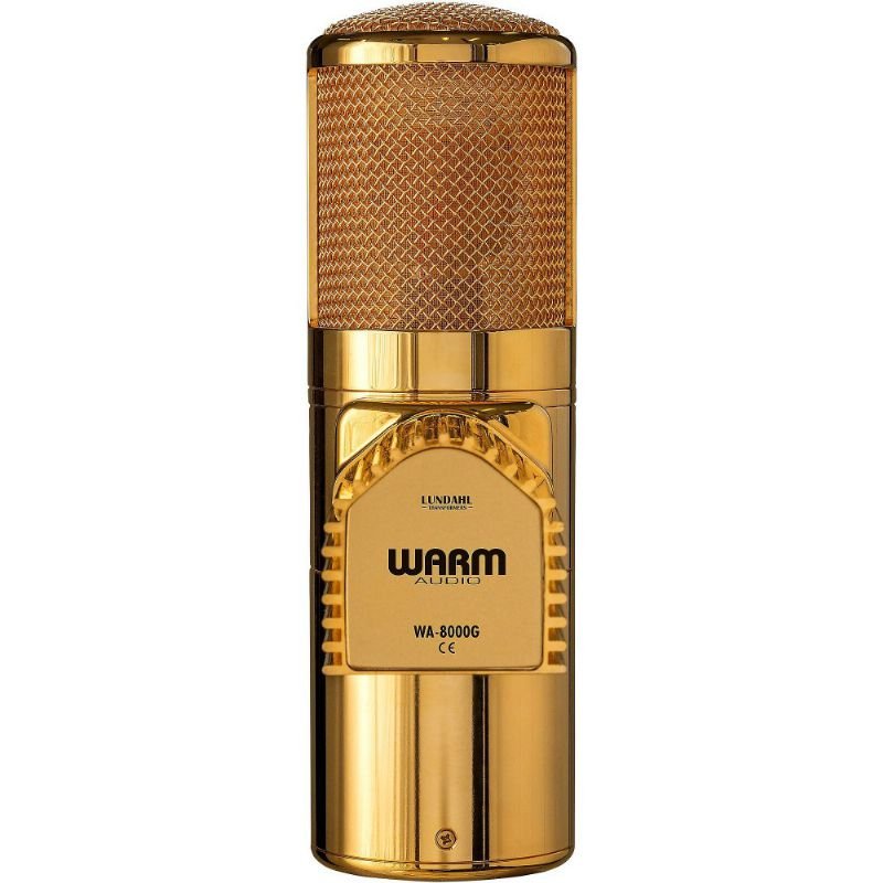 Warm Audio - WA - 8000G Tube Condenser Microphone, Gold - La Boîte Musicale - Microphones - Warm Audio - 