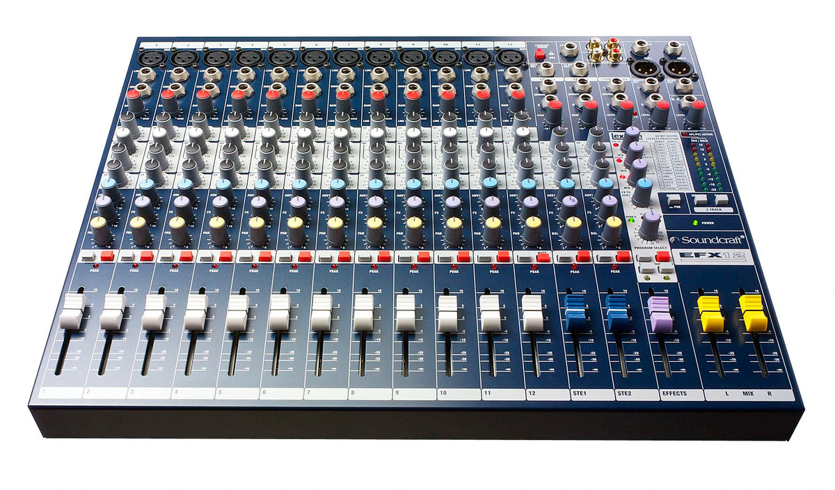 Soundcraft EFX12 - High-Performance 12-Channel Audio Mixer With Effects