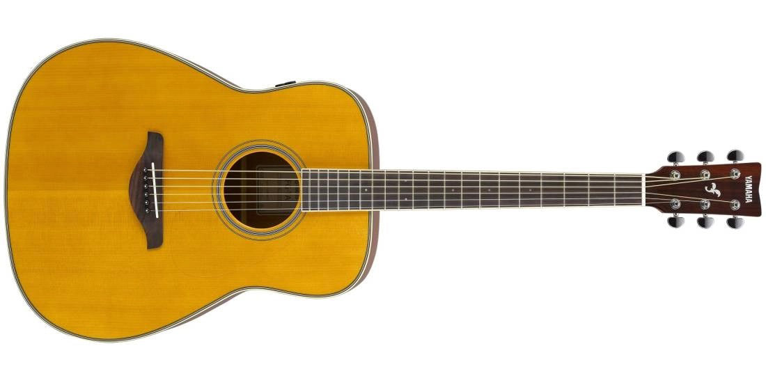 Yamaha FG TransAcoustic Guitar w/Solid Spruce Top - Vintage Tint