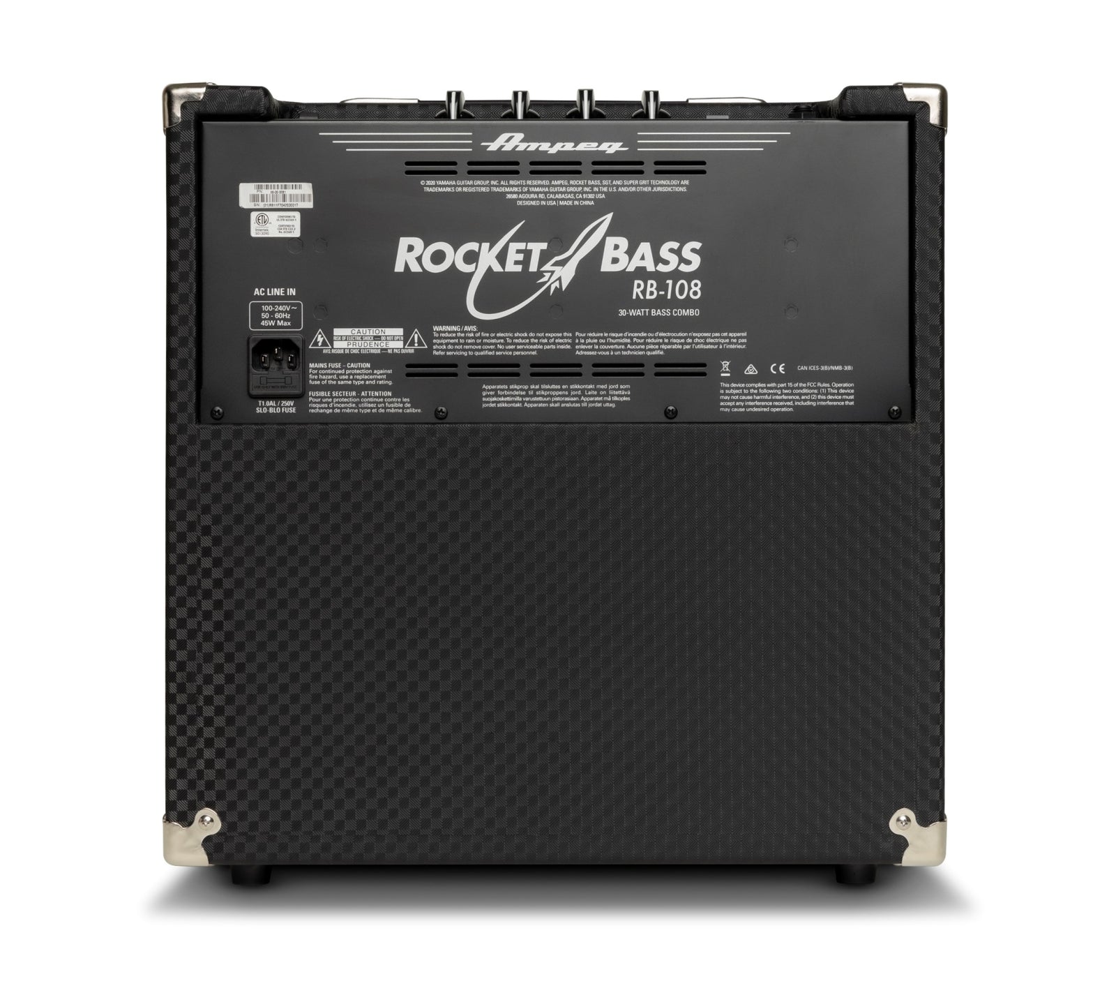 Ampeg RB108 Rocket Bass 30 Watt Combo Bass Amp - 1x8