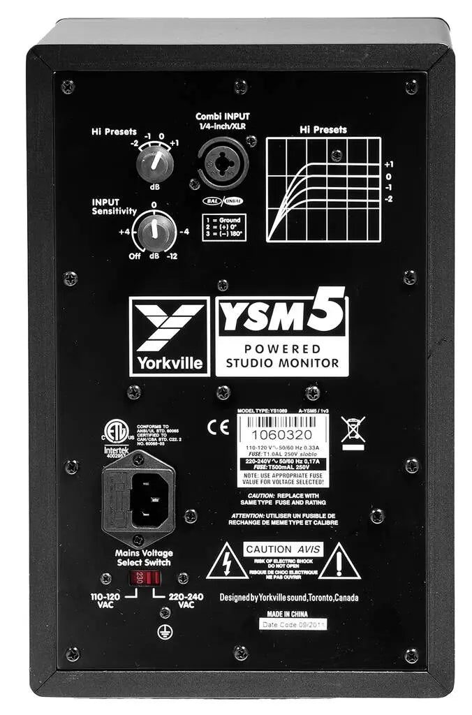 Yorkville - YSM5 Compact Powered Studio Reference Monitor (Pair) -USED-