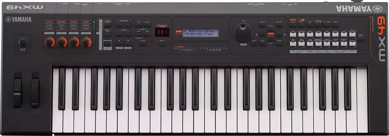 Yamaha MX49 BK Synthesizer/Controller (Black) - 49 Keys