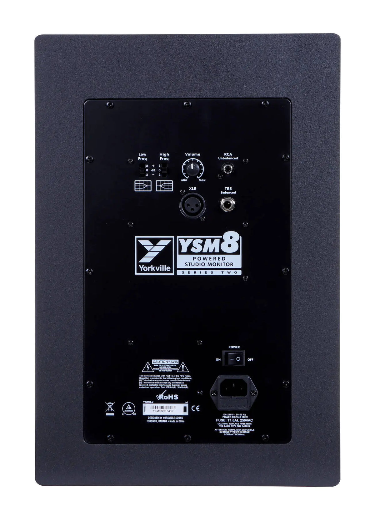 Yorkville - YSM8 Series 2 100 Watt Powered Studio Monitor - 8'' (Pair) -USED-