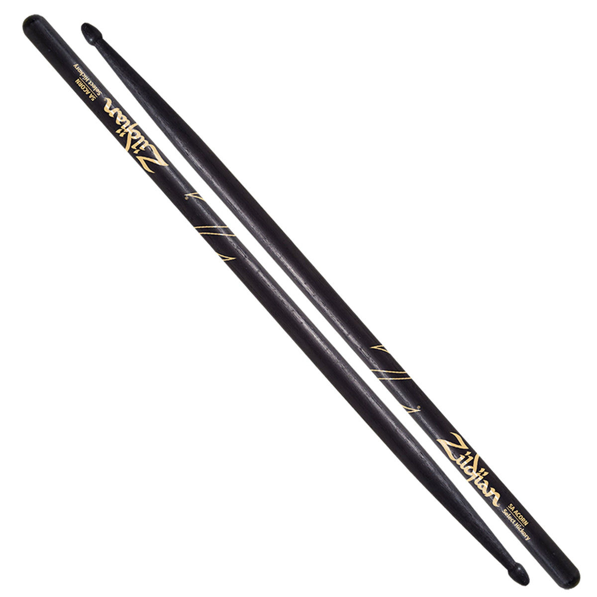 Zildjian 5A Acorn Tip Black, Hickory
