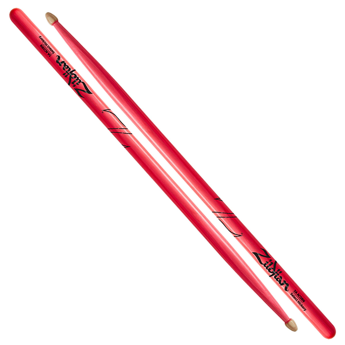 Zildjian 5A Acorn Neon Pink, Hickory