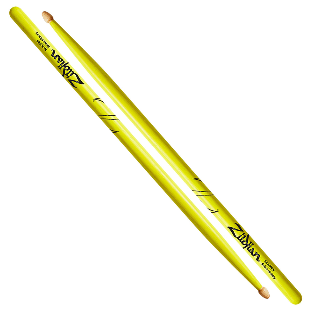 Zildjian 5A Acorn Neon Yellow, Hickory