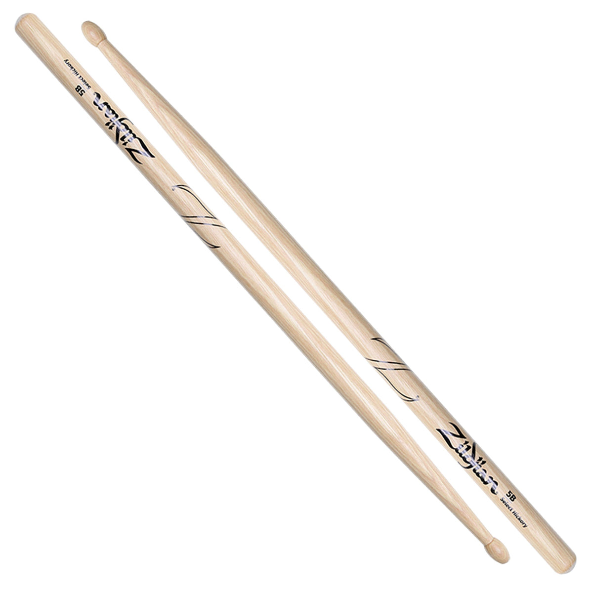 Zildjian 5B Drumsticks with retailer imprint