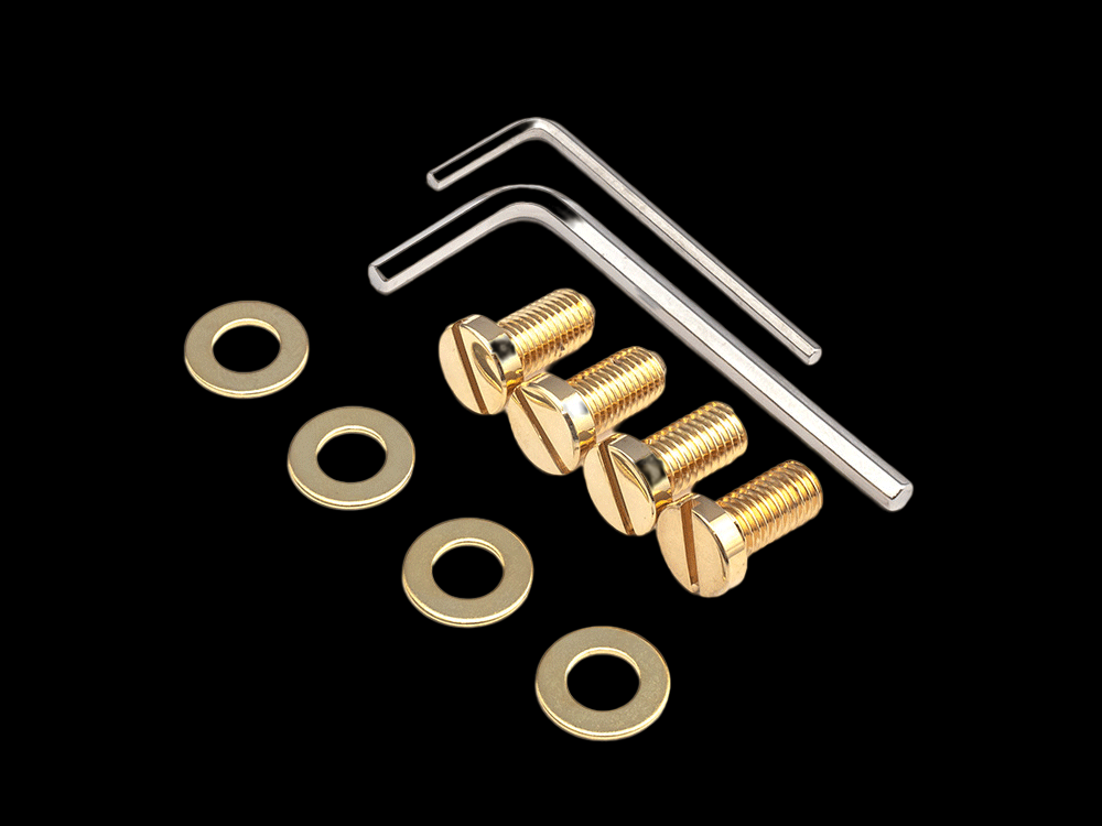 Duesenberg Les Trem II Tremolo System for Left-Hand Guitars - Gold – included mounting hardware